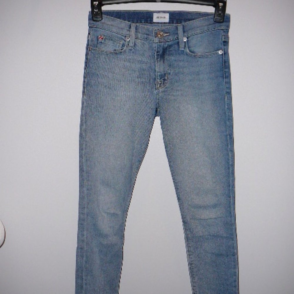 Hudson Jeans Skinny Jeans in Light Blue Wash